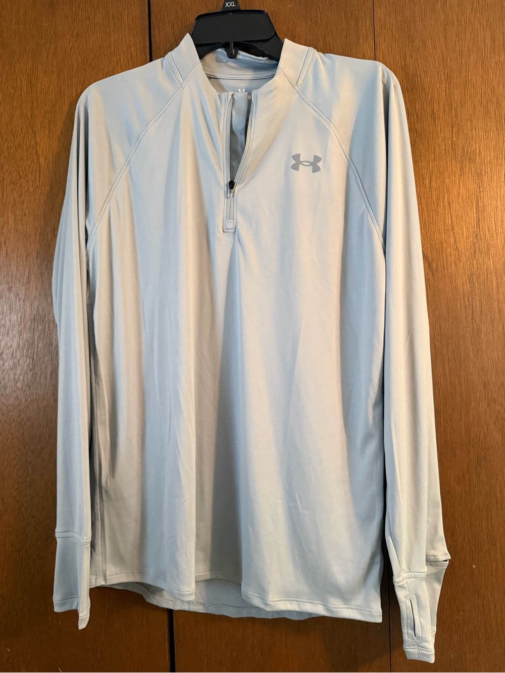 Under Armour Men’s Light Gray Long-Sleeve 1/4 Zip Pullover